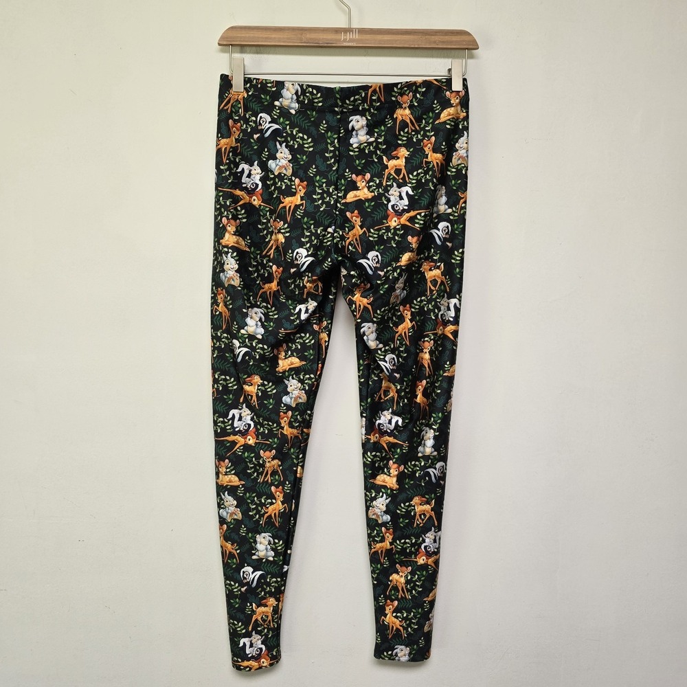 Black Milk Womens Disney Bambi Forest Floral Leggings Size XL Stretch Whimsy - Picture 4 of 9